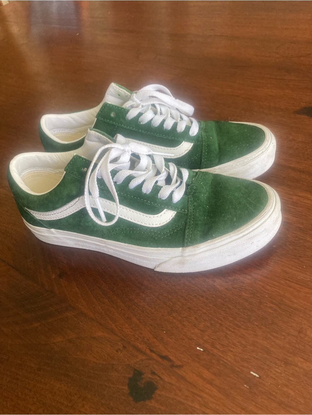 Green Suede Vans